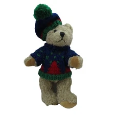 Vintage Hugfun Christmas Teddy Bear - 8"