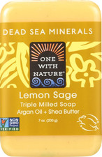 New Dead Sea Mineral Soap Lemon Sage 7oz 6 Pack Fast Shipping