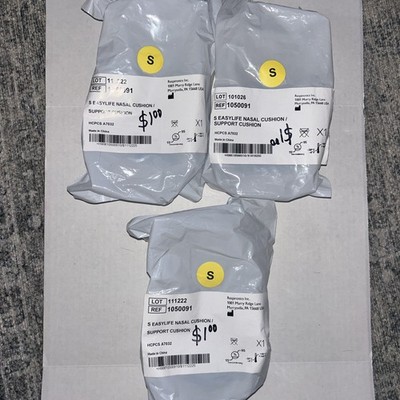 3 New Respironics S Easylife 1050091 Nasal Support Cushion Small HCPCS A7032