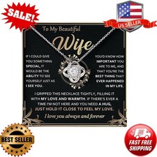 To My Wife Necklace from Husband - Unique Anniversary Birthday Gift Ideas, Rom