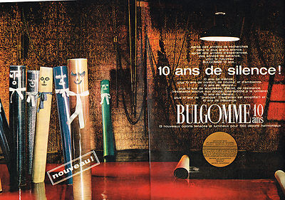 REKLAME WERBUNG 1964 PENNEL & FLIPO BULGOMME Bodenbelag (2 Seiten