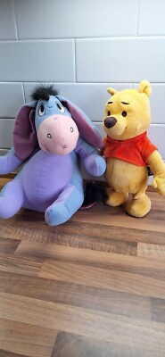 Fisher Price Disney Eeyore 10 Zoll Plüschtier Kuscheltier Esel & Winnie the Pooh