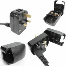 2 Pin Schuko/Schuko/Shuko Europe EU Plug to UK 3 Pin Mains Socket Adaptor
