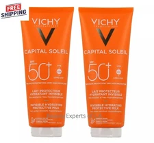 2  X Vichy Capital Soleil SPF50 Invisible Protective Hydrating Milk 300ml/10.1oz