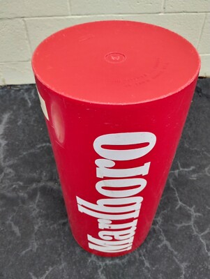 Vintage Marlboro Tube Ashtray Phillip Morris Tall Standing Floor