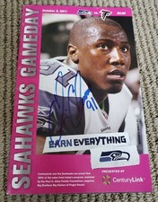 CHRIS CLEMONS AUTOGRAPH SIGNED GAMEDAY PROGRAM MAGAZINE SEATTLE SEAHAWKS COA