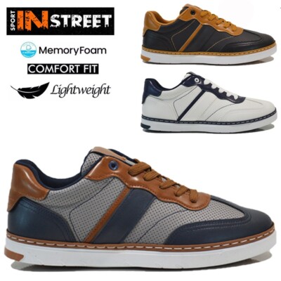 HERREN MEMORY FOAM RUNNING SNEAKER FREIZEIT JOGGING GYM WALKING SPORTSCHUHE GRÖßE