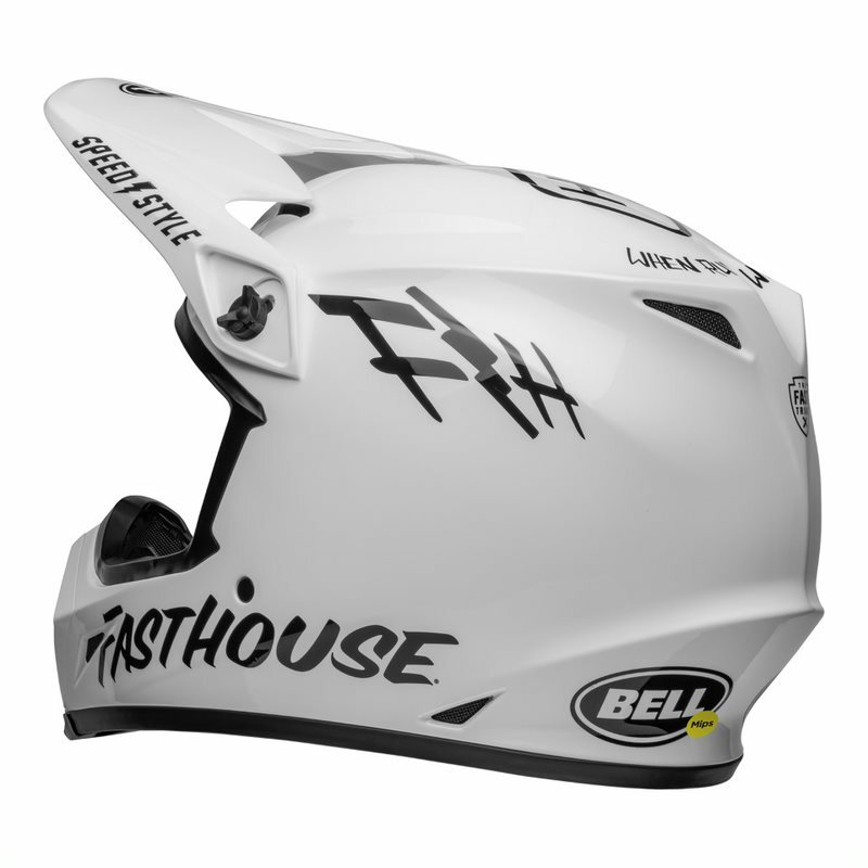 BELL MX9 MX-9 MIPS HELMET FASTHOUSE WHITE BLACK ADULT