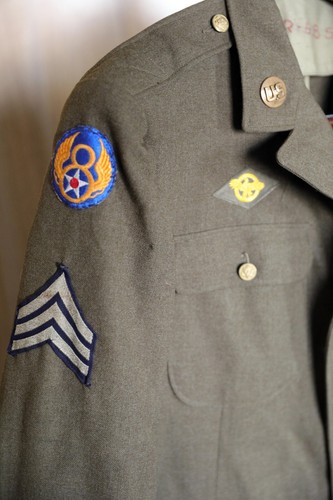 World War II USAAF wool jacket (Size 40) Mighty 8th original - Picture 6 of 14