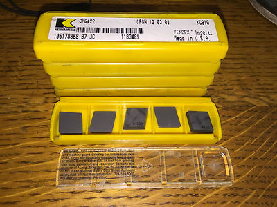 KENNAMETAL CPG422 CPGN 12 03 08 KC910 QUANTITY 23 CARBIDE INSERTS