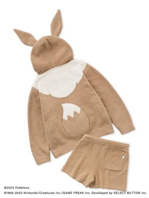 GELATO PIQUE Pokemon Sleep Eevee Women's Hoodie & Shorts Set One