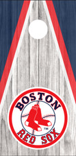Cornhole Board Wraps Decals Vinyl Stickers Set of 2 - Boston Red Sox