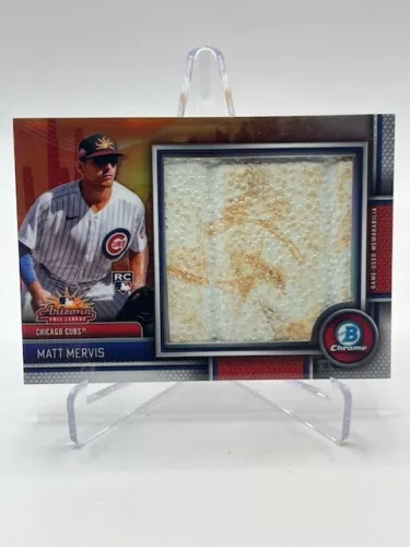 2023 BOWMAN CHROME MATT MERVIS RC AFL JUMBO GU BASE RELIC #D 08/10 SSP
