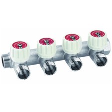 COLLETTORE ARTECLIMA SANITARIO MODULARE CON VALVOLE 1" E 3/4" RAME MULTISTRATO