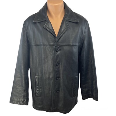 Vntg Wilsons M. Julian Mens Leather Jacket Black Size L Vntg Wilsons M. Julian Mens Leather Jacket Black Size L
