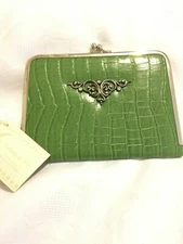 COLLETTE ET CIE -GENUINE CZECH CRYSTAL  GREEN PHOTO ALBUM FOR WOMAN