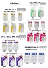 Mia Secret  Nail Tips STILLETO /ROYAL FANCY -White, Clear, Natural *CHOOSE YOURS