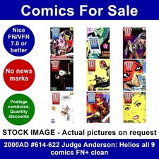 2000AD #614-622 Judge Anderson: Helios all 9 comics FN+ clean