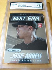 JOSE ABREU WHITE SOX 2014 PRIZM NEXT ERA ROOKIE RC # 16 GRADED 10  L@@@K
