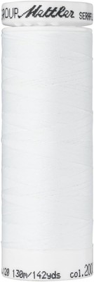 Mettler Seraflex Elastic Thread 50wt 142yd-White -7840-2000