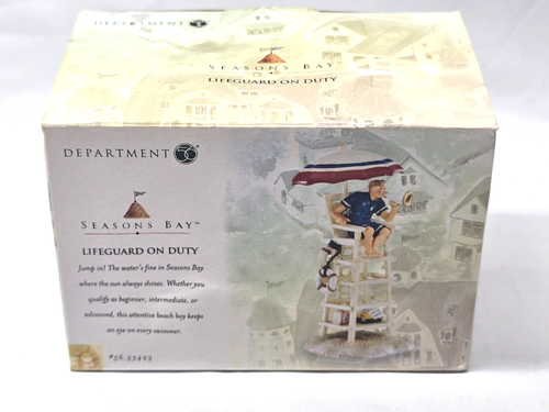DEPT 56 Retired SEASONS BAY "Lifeguard on Duty" #56.53423 BRAND NEW, UNDISPLAYED