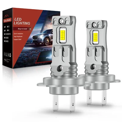 AUXIRACER H7 Ampoules de phares à LED faisceau haut/bas Anti-erreur super lumineuses Kit