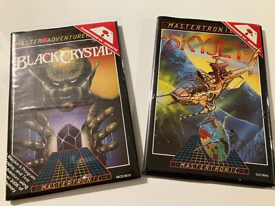 Black Crystal  & Skyjet Commodore 64/128 C64 Mastertronic Diskette.  Untested