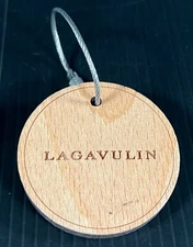 Lagavulin Single Malt Islay Scotch Whisky Wood Keychain - New