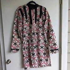 Ambition de Woodin red black and white long sleeve tunic