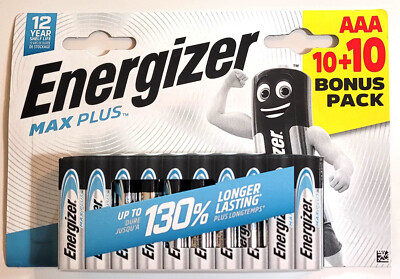 Energizer Max Plus AAA Alkaline Battery - 20 Pack