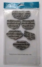Stamping Sensations Perfectly Said Rubber Stamps Haiku