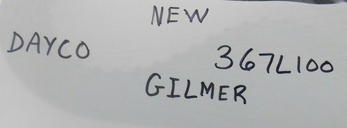 New 367 L 100 Gilmer 36.7" Square Tooth Belt fuel / oil pump drive 071619-11 - Picture 4 of 4