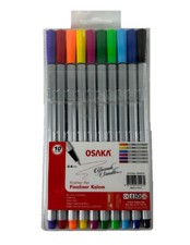10er SET Fineliner im Etui bunt Stärke 0,4 mm Feinschreiber Stift Büro Schule