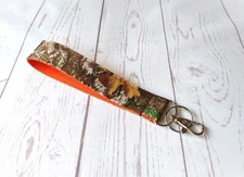 RealTree Edge Camo Hunter Orange Wrist Strap Lanyard ID Badge Holder Keychain