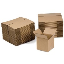 SUNLPH 50 Pack 4x4x4 Inches Shipping Boxes, Small Corrugated Cardboard Boxes ...