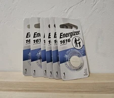 Energizer CR1616 (6 Pack) 3V Lithium Coin Battery ECR1616BP (Best By: 03/2034)