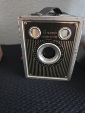 Antique Vintage Ansco Shur Shot Box Camera Art Deco 120 Film Made in USA