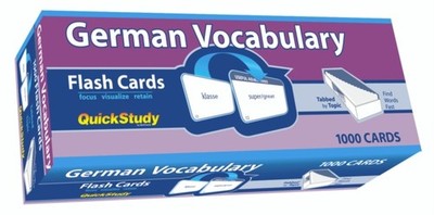 GERMAN VOCABULARY FLASH CARDS by BARCHARTS PUBLISHING Non-book item Self Help