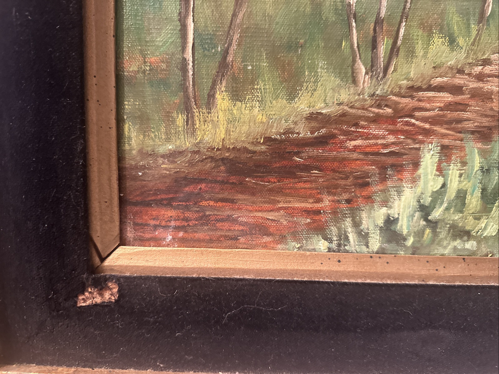 Italian “F . MAZZONCINI” LANDSCAPE  VILLAGE SCENE Oil on Wood Panel Signed