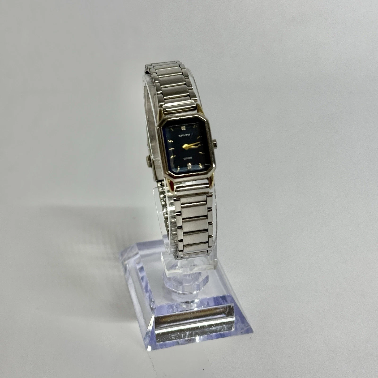 CITIZEN Sylph 5421-F45626 Analog Silver Tone Women Vintage Watch W548 *WORKING