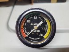 Rare Vtg Stewart Warner Motor Minder Manifold Vacuum Gauge