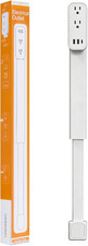 Outlet Extender Stick - Features USB-A, USB-C and 2 AC Outlets, Extends 17.5"-29