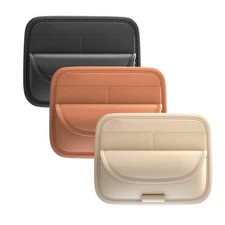 For refer to description Leather Sunglass Visor Clip PU Leather justifiable