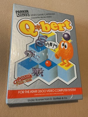 Q*Bert (Qbert) für Atari 2600, noch eingeschweißt, TOP-Zustand!