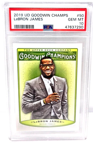 2019 Upper Deck Goodwin Champs LeBRON JAMES Basketball Card PSA 10 GEM MINT