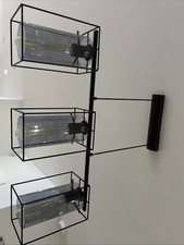 Beautiful Glass and Black Metal Light Modern Light Fitting Ceiling Light E27