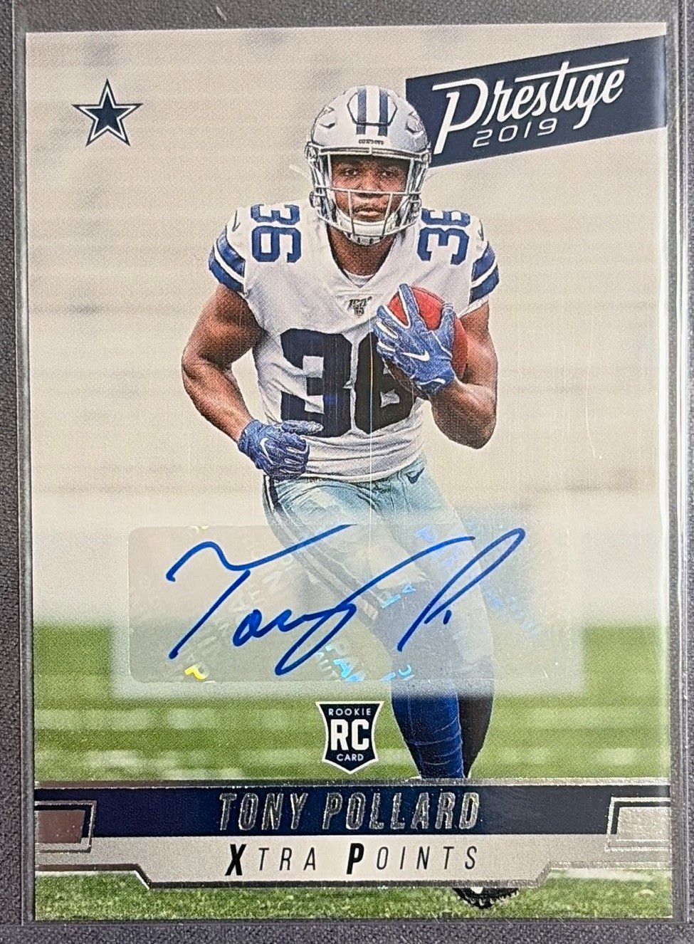 Tony Pollard Panini Prestige #282 Signature Xtra Points