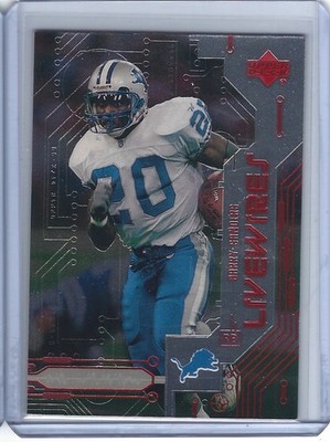 1999 Upper Deck Barry Sanders Live Wires Insert Card #5 