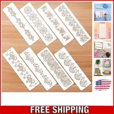 Reusable Mandala Stencils   8-Piece Set for Vibrant Crafts on Any Surface