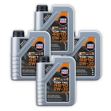 4x Motor�l LIQUI MOLY 21604 Top Tec 4210 0W-30 u.a. BMW Longlife-04 Kanister 1 L
